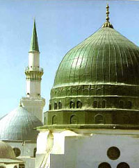 Green Dome القبة الخضراء فوق قبر النبي