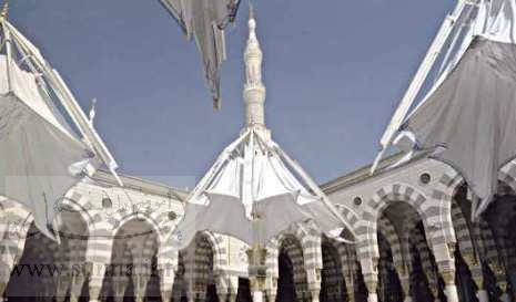 مظلات مسجد رسول الله