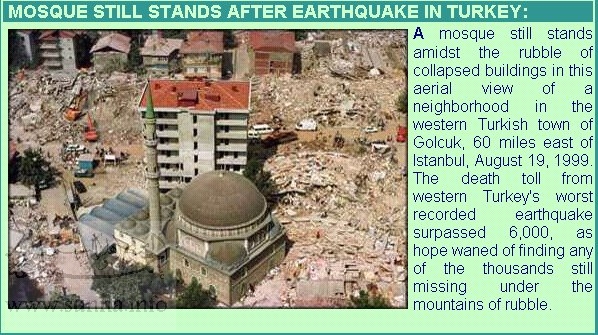 mosque still stands after earthquake in turkey