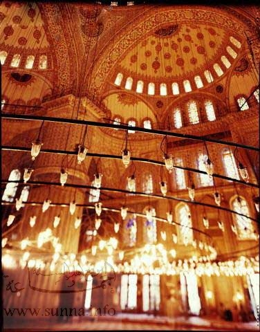 داخل قباب المسجد الازرق تركيا